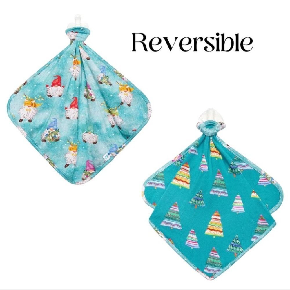 NWT‎ Posh Peanut lovey blanket gnomey blue Christmas